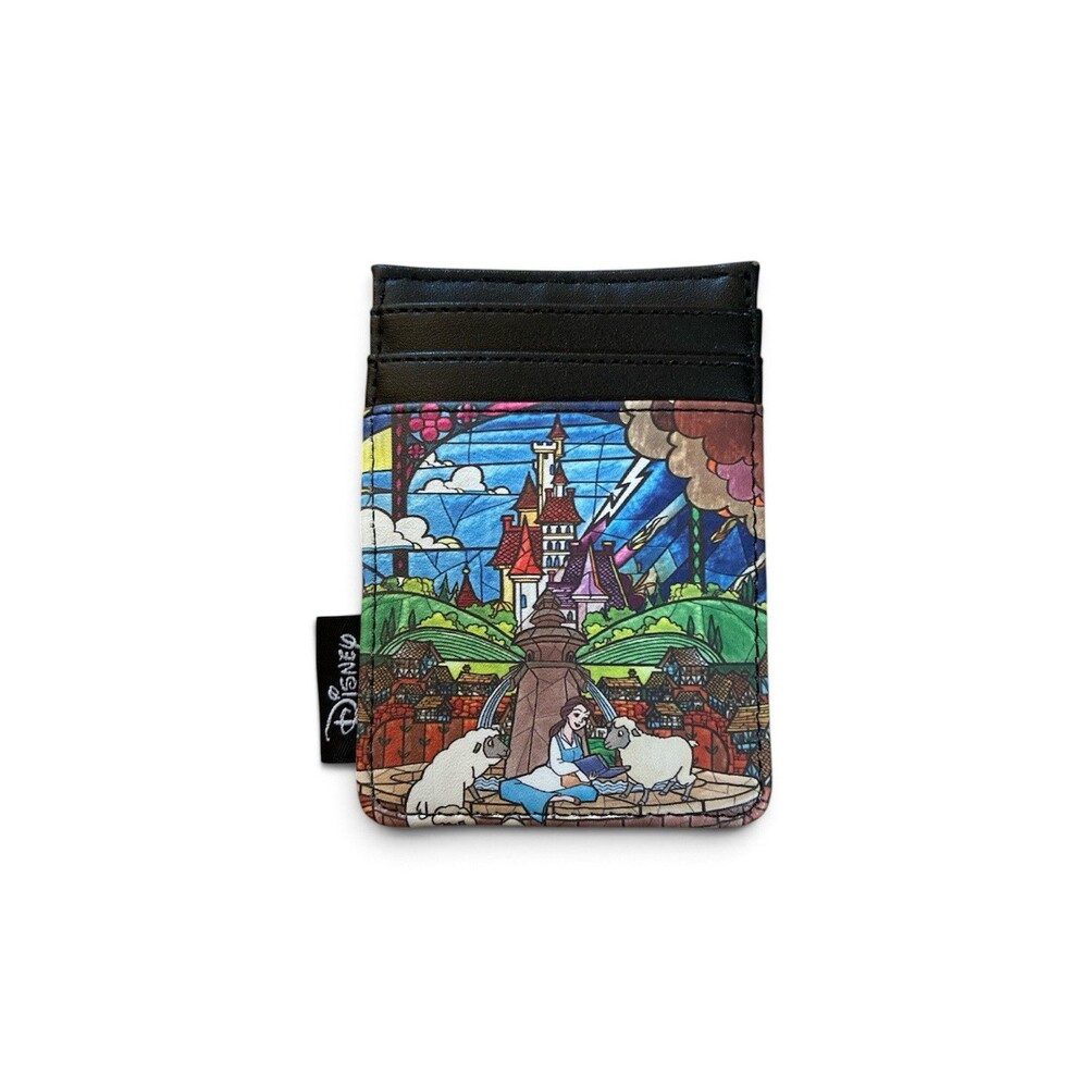 Loungefly Disney Beauty and the Beast Castle Stained Glass Cardholder Loungefly